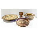Lot of (4) Pottery Pieces