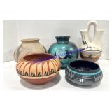 Lot of (5) Pottery Pieces