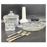 Variety of Glassware & Other Small Decor