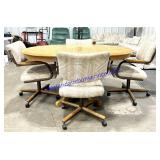 Wooden Dining Table + (4) Chairs