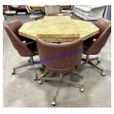 Vintage Dining Table + (4) Chairs