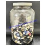 Glass Jar of Buttons