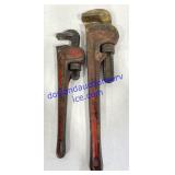 Pair of Pipe Wrenches
