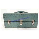Metal Toolbox w/ Misc. Electrical Supplies