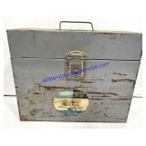 Metal Porta-File w/ Misc. Books