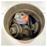 Coffee Tin of Metal Pulley