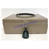 Metal Money Box w/ Key (11 x 8 x 4)
