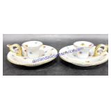 Pair of Royal Bayreuth Bavaria Candle Holders