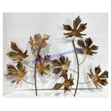 Pair of Metal Leaf Wall Hangings