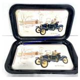 Pair of 1910 Ford Torpedo Trays