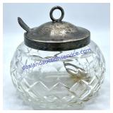 Vintage Glass Sugar Dish