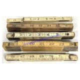 Lot of (5) Coil Spring Rulers