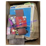 Box Full of Sanding Belts & Sheets
