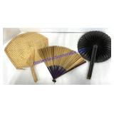 Lot of (3) Hand Fans
