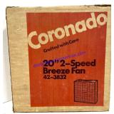 Coronado 20" 2-Speed Fan