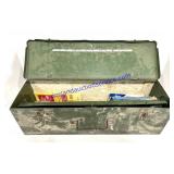 Metal Toolbox w/ Misc Items
