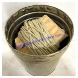Tim Container of Rope, String, Etc..