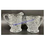 Glass Sugar & Cream Set