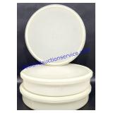 Lot of (3) Vintage Round Tupperware Containers