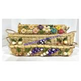 Lot of (3) Vintage Casserole Carriers