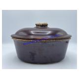 Hull Pottery Dish & Lid (10 x 7)