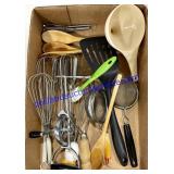 Flat of Misc. Kitchen Utensils