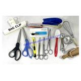 Scissors, Stapler, Bag Clip, Etc..
