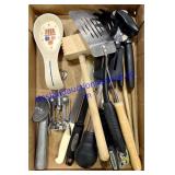 Flat of Misc. Kitchen Utensils
