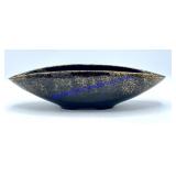 Black & Gold Speckled Dish (12" Diameter)