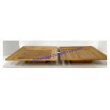 Pair of Matching Wooden Stands (10 x 10)