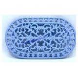 Baby Blue Metal Trivet (10 x 6)