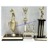 Lot of (3) Golf Trophy
