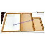 Lot of (3) Wooden Frames 
(27 x 20)
27 x