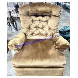 Small Brown Upholstered Recliner