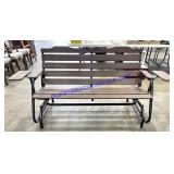 Wooden Bench Glider (83")