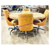 Vintage Table & (4) Chairs 
Chairs (35")
Table