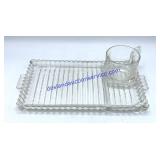 Lot of (11) Glass Snack Sets