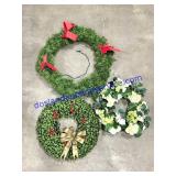 Lot of (3) Wreathes