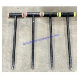 Lot of (4) Croquet Mallets