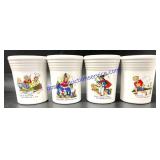Lot of (4) Fiesta Mother Goose Glasses