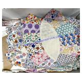 Box of Quilt Pieces