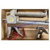 Pair of Caulk Guns & Carpenters Ruler