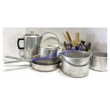 Box of Camping Cooking Supplies