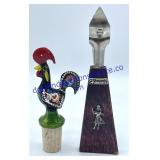 Rooster Wine Stopper & Hawaii Bottle Opener