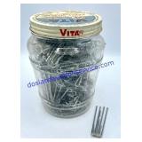 Glass Jar Full of Metal Hooks
