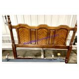 Wooden Headboard & Metal Bed Frame 
Headboard