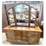 Long Dresser & Mirror (75 x 68 x 18)