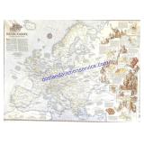 History of Europe Map (70 x 30)