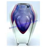 Unique Glass Vase (8")