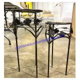 Pair of Matching Plant Stands (20" & 17")